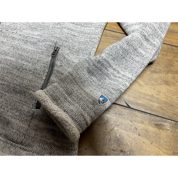 Kuhl Alaska Fleece Hoodie Jacket Women’s Size Large Full Zip Gray Outdoor Hiking - Picture 4 of 12